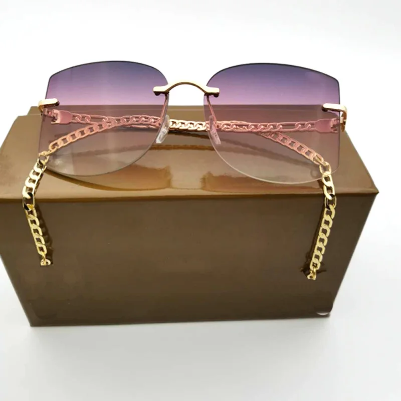 2021 Sqaure Sunglasses Gold Chain Luxury Brand Designer Sun Glasses Women Fashion Big Shades UV400 Vintage Eyewear Gafas Goggle
2021 Sqaure Sunglasses Gold Chain Luxury Brand Designer Sun Glasses Women Fashion Big Shades UV400 Vintage Eyewear Gafas Goggle