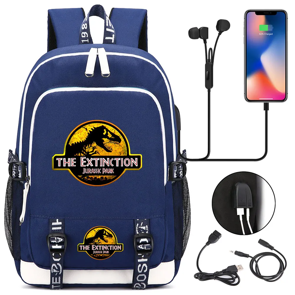 Fashion Adventure Dinosaur Jurassic Park World USB Boy Girl Book School bag Women Teenagers Men Laptop Backpack Packsack
Fashion Adventure Dinosaur Jurassic Park World USB Boy Girl Book School bag Women Teenagers Men Laptop Backpack Packsack