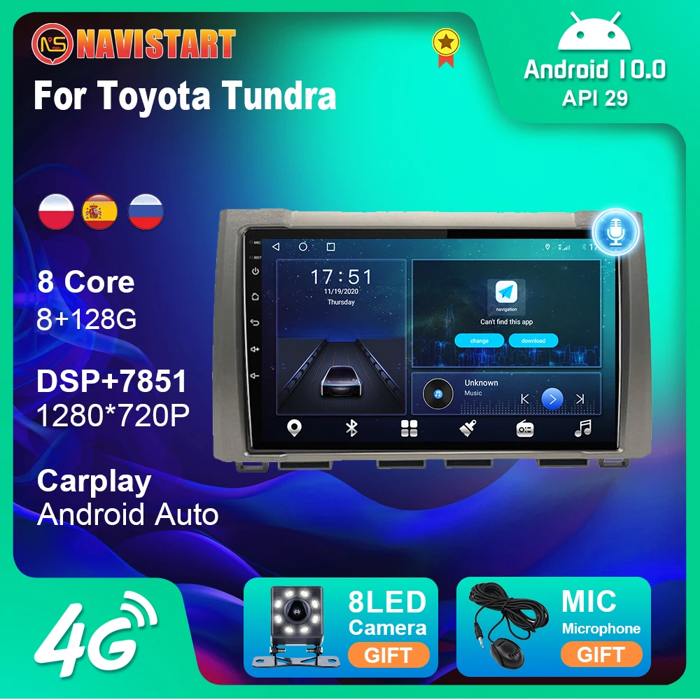 Автомагнитола NAVISTART 2DIN, мультимедийный видеоплеер с GPS-навигацией, Android 10,0, 8 ГБ + 128 Гб для Toyota Tundra, 9 дюймов
Автомагнитола NAVISTART 2DIN, мультимедийный видеоплеер с GPS-навигацией, Android 10,0, 8 ГБ + 128 Гб для Toyota Tundra, 9 дюймов
