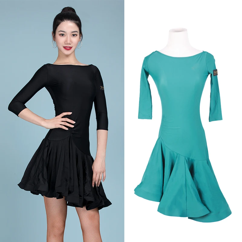 Latin Dance Dress Female Adult New Practice Clothes Latin Standard Clothing Big Swing Skirt Chacha Samba Latin Clothes DN9583
Latin Dance Dress Female Adult New Practice Clothes Latin Standard Clothing Big Swing Skirt Chacha Samba Latin Clothes DN9583