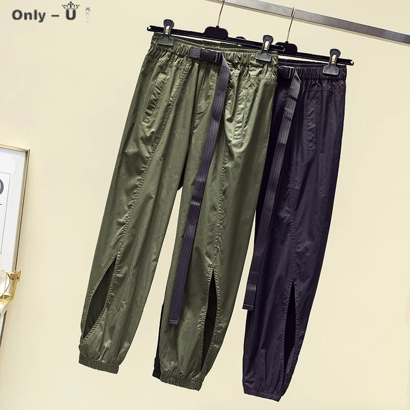 Cargo Pants Women's Spring Summer Loose Harem Pants Plus Size Girls Streetwear Elastic Waist Ankle Length Army Green Trousers
Cargo Pants Women's Spring Summer Loose Harem Pants Plus Size Girls Streetwear Elastic Waist Ankle Length Army Green Trousers