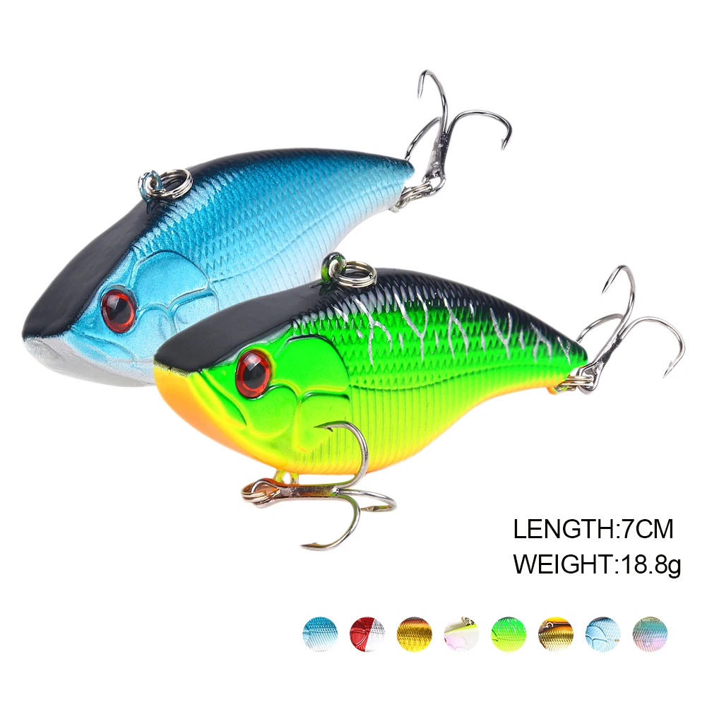 

VIB Fishing Lure 7cm 18.8g Lipless Crankbait Hard Sinking Baits for Bass Pike Perch Saltwater Freshwater Fishing Accessories