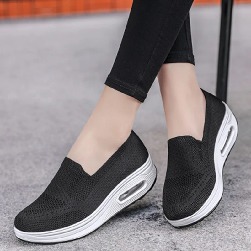 Women's Sneakers Loafers Platform Slip On Casual Shoes Woman Mesh Breathable Sport Sneakers Soft Light Weight Running Shoes
Women's Sneakers Loafers Platform Slip On Casual Shoes Woman Mesh Breathable Sport Sneakers Soft Light Weight Running Shoes