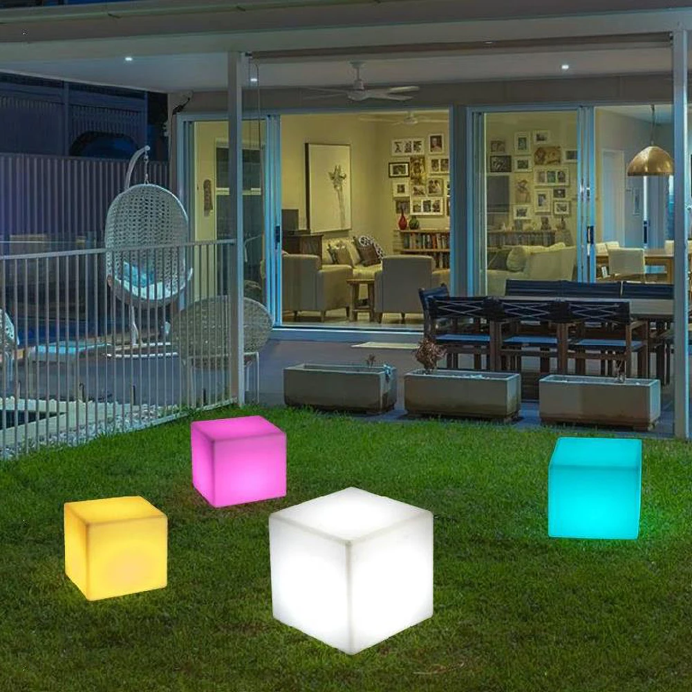 LED Cube Night Light RGB Courtyard Lamp Garden Decoration Table Lamp for KTV USB Recharge Bar Light Outdoor Garden Light
LED Cube Night Light RGB Courtyard Lamp Garden Decoration Table Lamp for KTV USB Recharge Bar Light Outdoor Garden Light