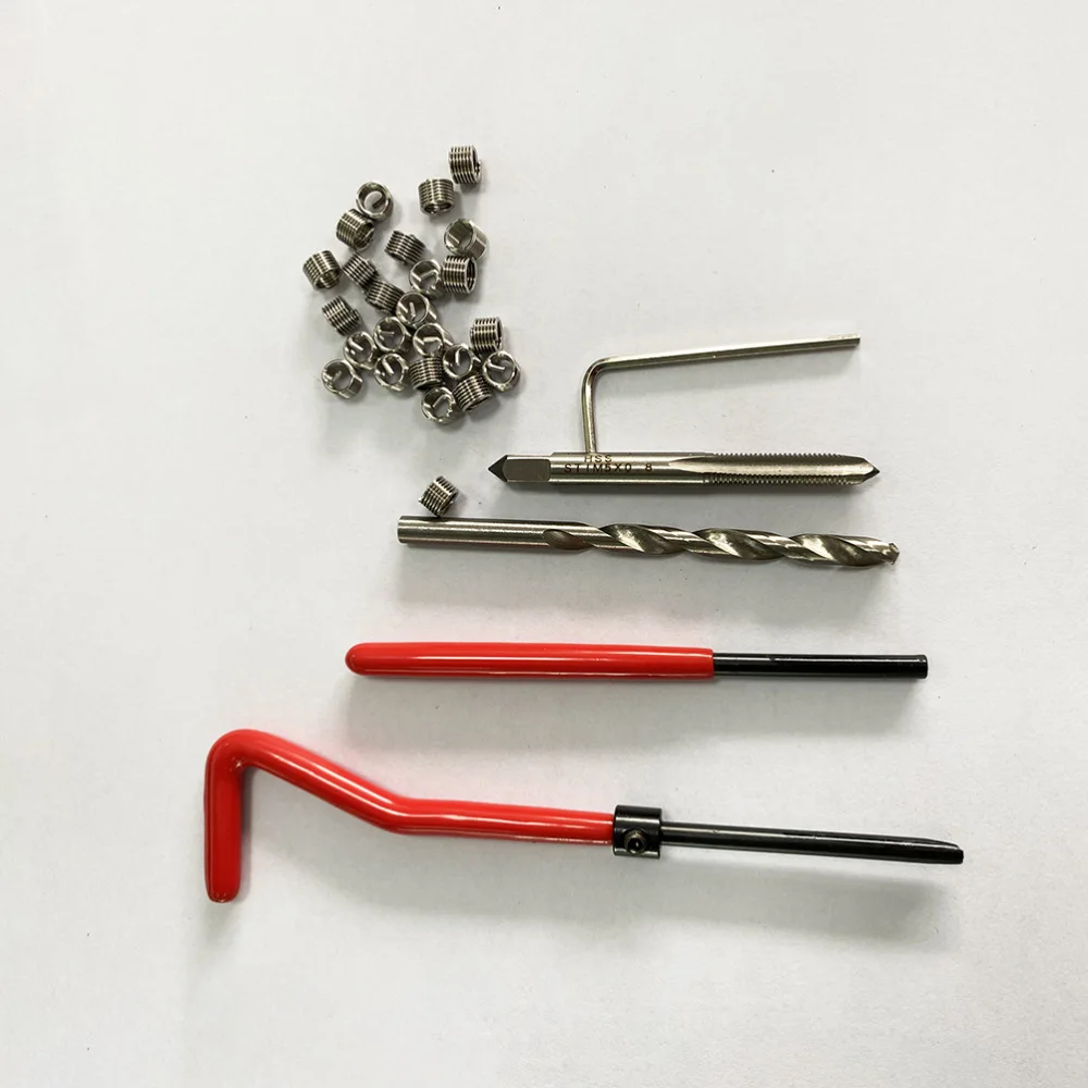 30pcs Professional Rethread Thread Repair Tools Stripped Thread Repair Kit
30pcs Professional Rethread Thread Repair Tools Stripped Thread Repair Kit
