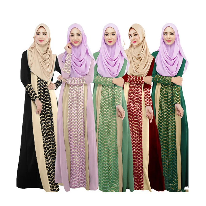 Hijab Abaya Muslim Dress Long Sleeve Ropa Musulman Mujer Jilbab Islamic Dress Floral Turkish kaftan Abayas for Women
Hijab Abaya Muslim Dress Long Sleeve Ropa Musulman Mujer Jilbab Islamic Dress Floral Turkish kaftan Abayas for Women