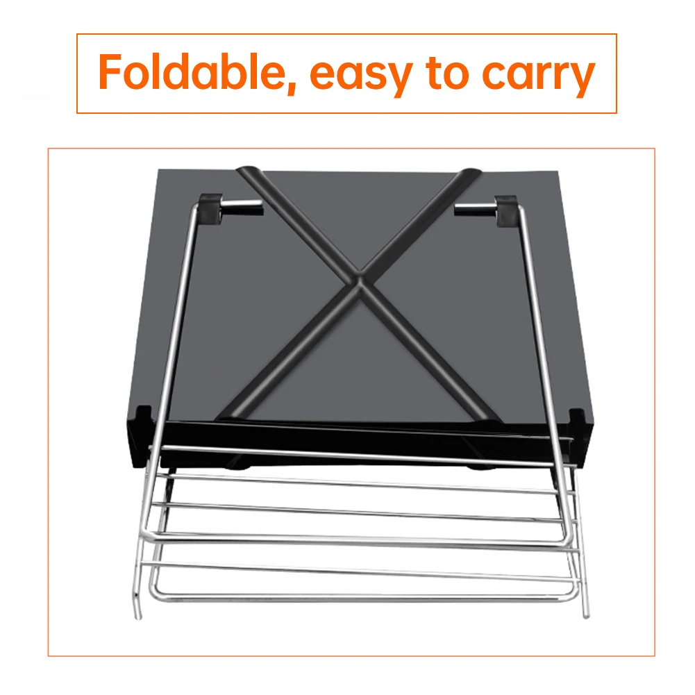 Portable Charcoal BBQ Grill Folding BBQ Grill Outdoor Small BBQ Grill With Handle Accessories Home Park Camping Beach BBQ Use
Portable Charcoal BBQ Grill Folding BBQ Grill Outdoor Small BBQ Grill With Handle Accessories Home Park Camping Beach BBQ Use