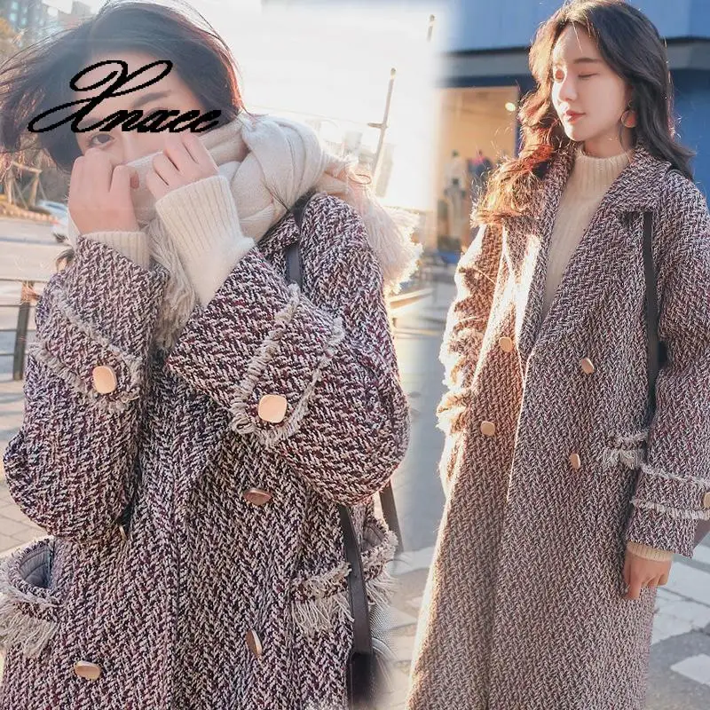 Xnxee Winter New Long Thick Woolen Coat Fashion Tassel Loose Slimming Woolen Coat
Xnxee Winter New Long Thick Woolen Coat Fashion Tassel Loose Slimming Woolen Coat