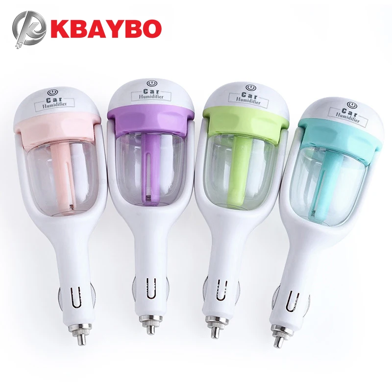 

KBAYBO 12V Car Steam Humidifier Air Purifier Aroma Diffuser Essential oil diffuser Aromatherapy Mist Maker Fogger Mini diffuser