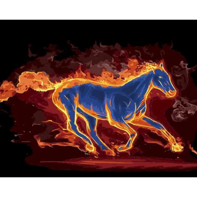 SELILALI Framed Painting By Numbers Fire And Running Horse Animal Oil Picture By Number Kits For Adults Home Wall Artcraft Kits 
SELILALI Framed Painting By Numbers Fire And Running Horse Animal Oil Picture By Number Kits For Adults Home Wall Artcraft Kits