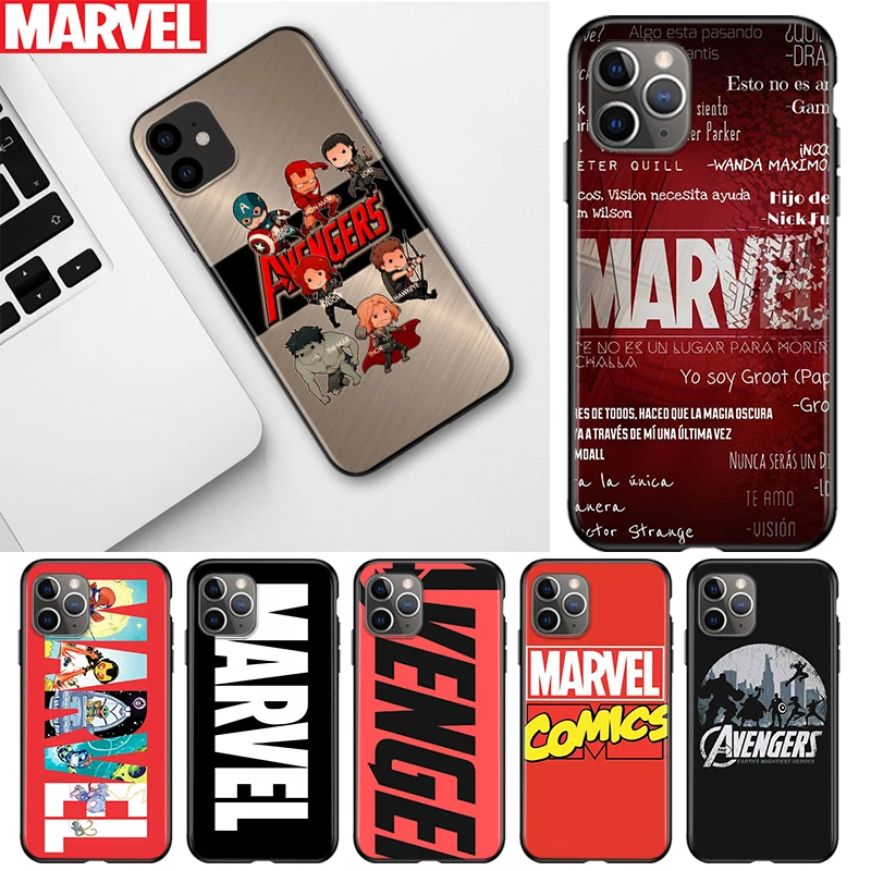 Marvel Avengers Logo Superhero For Apple iPhone 12 11 Pro Max mini XS Max XR X 8 7 6 6S Plus 5S SE 2020 Black Soft Phone Case
Marvel Avengers Logo Superhero For Apple iPhone 12 11 Pro Max mini XS Max XR X 8 7 6 6S Plus 5S SE 2020 Black Soft Phone Case