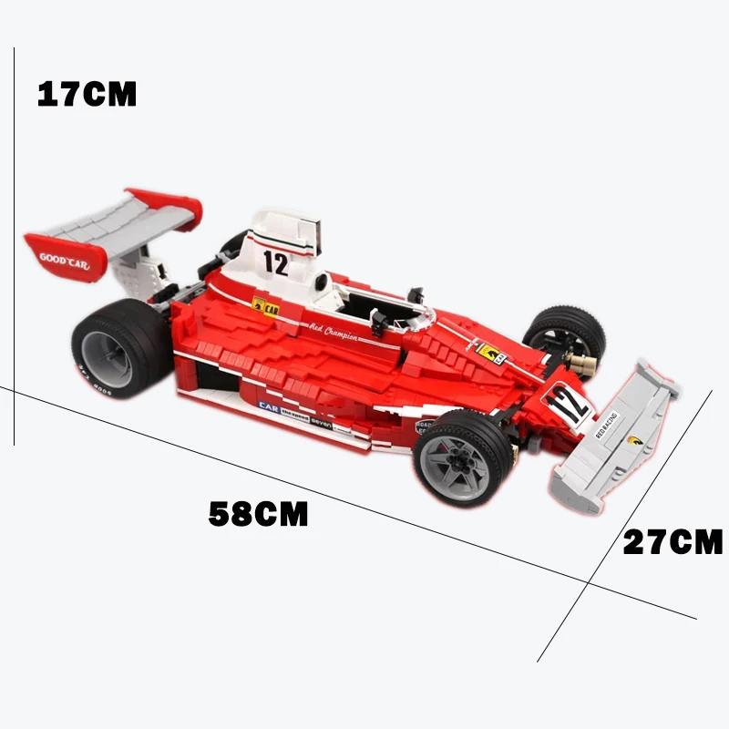 2405pcs Equation F1 312T Car Technic Blocks Model Simulation City Red Power Racer Building Blocks Brick Toy Gifts For Boys
2405pcs Equation F1 312T Car Technic Blocks Model Simulation City Red Power Racer Building Blocks Brick Toy Gifts For Boys