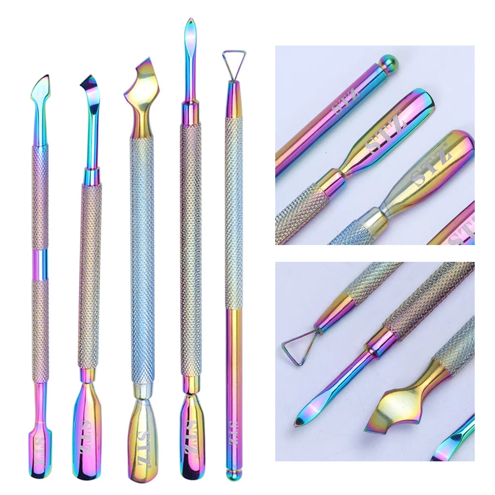 5styles of Nail Art Electroplating Nail Clippers Steel Push Nail Remover Tool for Removing Dead Skin and Horny Nails Nail Tools
5styles of Nail Art Electroplating Nail Clippers Steel Push Nail Remover Tool for Removing Dead Skin and Horny Nails Nail Tools