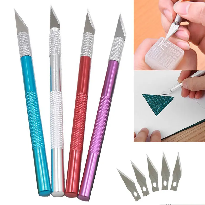 6pcs/set Wood Paper Cutter Craft Pen Engraving Supplies DIY Stationery Utility Knife Metal Handle Blade Knife Handmade Tool New
6pcs/set Wood Paper Cutter Craft Pen Engraving Supplies DIY Stationery Utility Knife Metal Handle Blade Knife Handmade Tool New