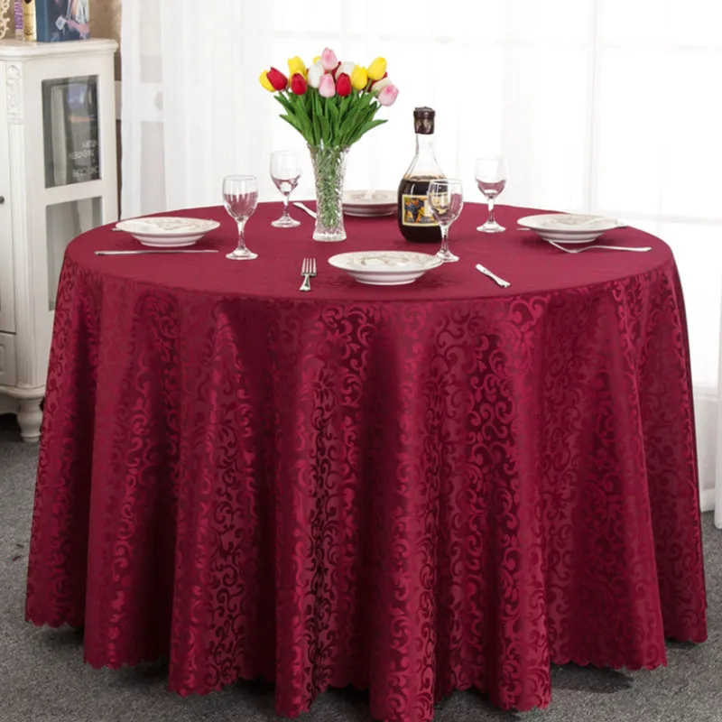 Damask Jacquard Round Waterproof and Antifouling Tablecloth Wedding Restaurant Hotel Indoor and Outdoor Decoration Table Cover
Damask Jacquard Round Waterproof and Antifouling Tablecloth Wedding Restaurant Hotel Indoor and Outdoor Decoration Table Cover