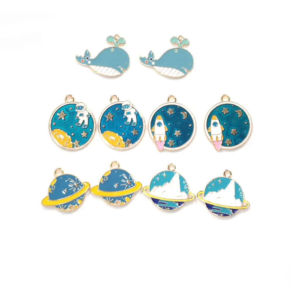 Cute 4/10pcs Whale Space Universe Planet Charms Pendants DIY Neacklace Bracelet Star Charm Jewelry Making Accessaries
Cute 4/10pcs Whale Space Universe Planet Charms Pendants DIY Neacklace Bracelet Star Charm Jewelry Making Accessaries
