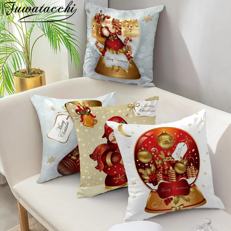 Fuwatacchi Christmas elements Pillow Covers Decorative Santa Claus Printed Throw Pillowcases Winter Cushion Cover Pillowcase
Fuwatacchi Christmas elements Pillow Covers Decorative Santa Claus Printed Throw Pillowcases Winter Cushion Cover Pillowcase