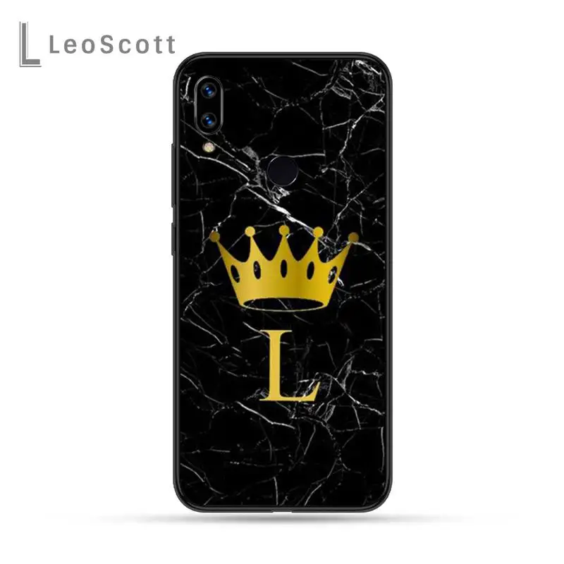 Custom name Letter Black Marble Gold crown Phone Case For Xiaomi Redmi Note 4 4x 5 6 7 8 pro S2 PLUS 6A PRO
Custom name Letter Black Marble Gold crown Phone Case For Xiaomi Redmi Note 4 4x 5 6 7 8 pro S2 PLUS 6A PRO