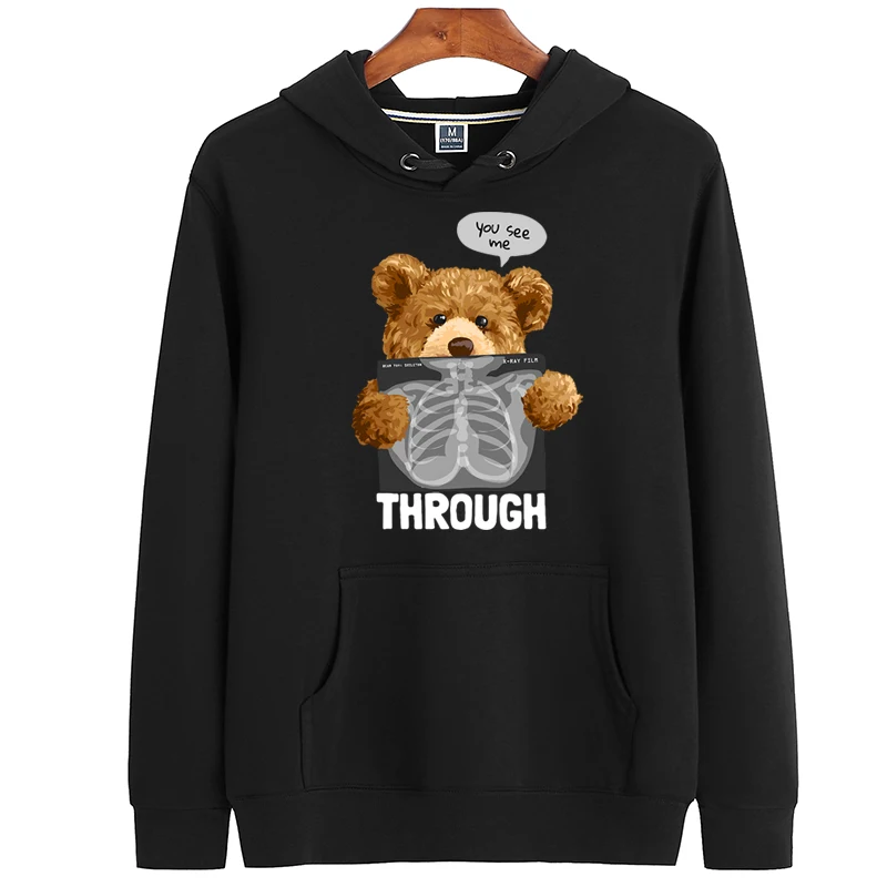100% Cotton See-through Bear Hoodie Women Winter Long-sleeved Sweatshirt Loose Pullover Oversized Hoodie Men's And Women's Tops
100% Cotton See-through Bear Hoodie Women Winter Long-sleeved Sweatshirt Loose Pullover Oversized Hoodie Men's And Women's Tops
