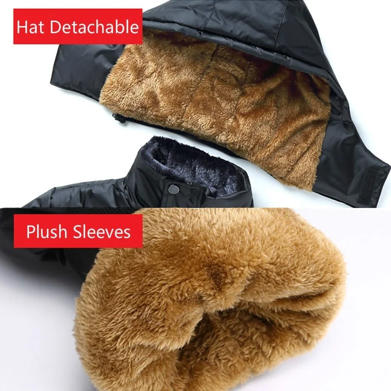 New Jacket Winter Men Warm Thicken Hooded Parka Coats Mens Zipper Cotton-Padded Jackets Waterproof Casual Fur Down Overcoats 5XL
New Jacket Winter Men Warm Thicken Hooded Parka Coats Mens Zipper Cotton-Padded Jackets Waterproof Casual Fur Down Overcoats 5XL