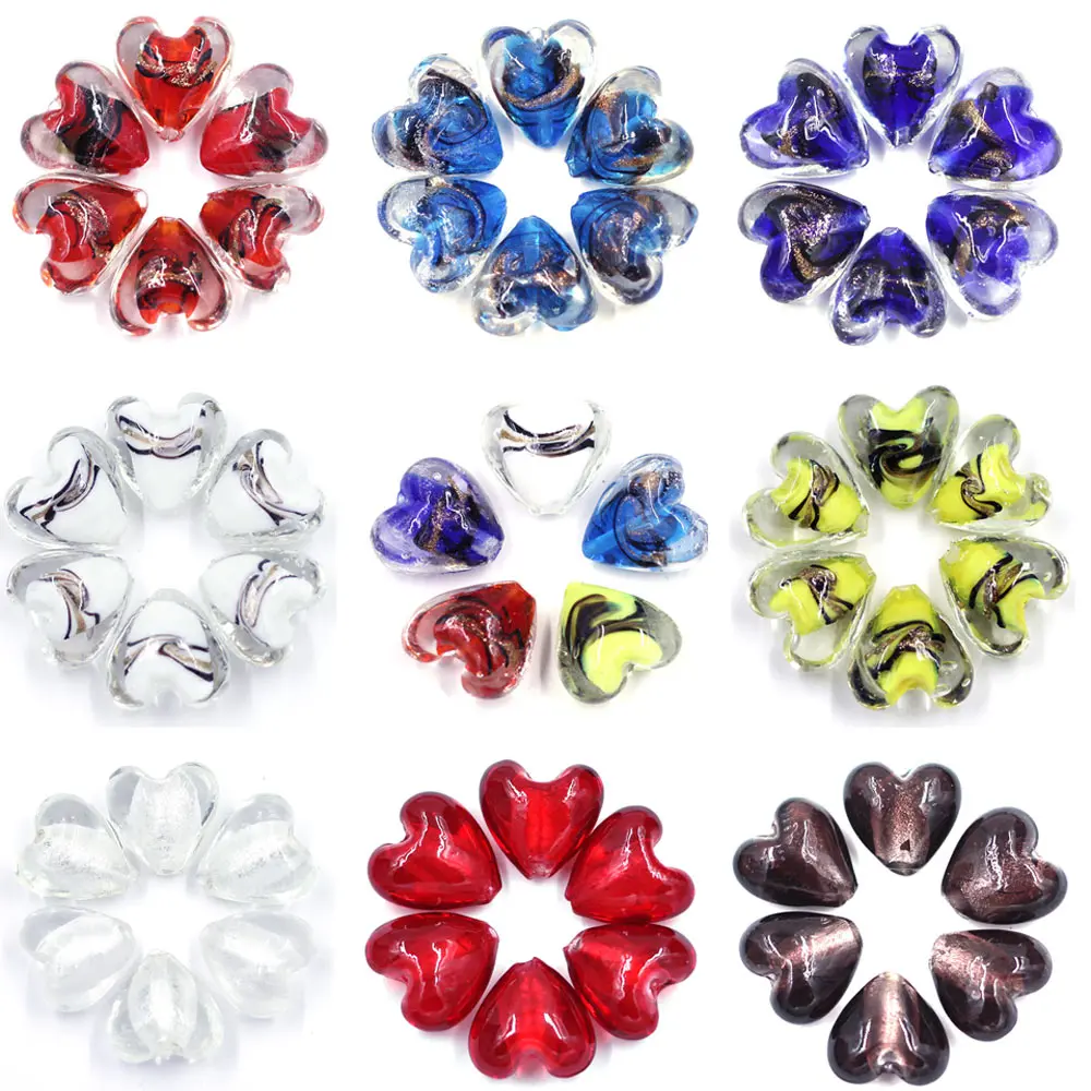 2Pcs Loose Spacer Beads Lampwork Love Heart Foil Glass Handcrafts Mixed Jewelry DIY Finding 20mm
2Pcs Loose Spacer Beads Lampwork Love Heart Foil Glass Handcrafts Mixed Jewelry DIY Finding 20mm