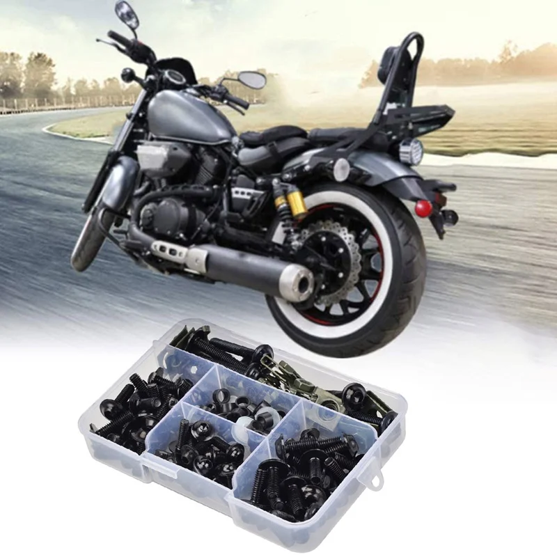 177Pcs/Set Universal Motorcycle Windshield Screws Fairing Bumpers Panel Bolts Fastener Kit Motorcycle fairing body refit bolts
177Pcs/Set Universal Motorcycle Windshield Screws Fairing Bumpers Panel Bolts Fastener Kit Motorcycle fairing body refit bolts