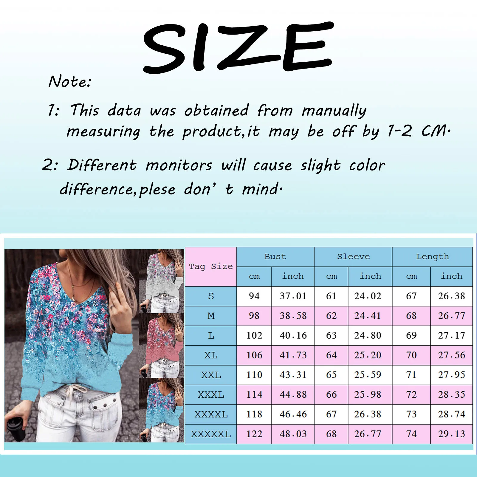 Female Plus Size Autumn T-Shirt Tops Fashion Women Loose Collar V-Neck Rose Print Long-Sleeve Casual T-Shirt 2021
Female Plus Size Autumn T-Shirt Tops Fashion Women Loose Collar V-Neck Rose Print Long-Sleeve Casual T-Shirt 2021