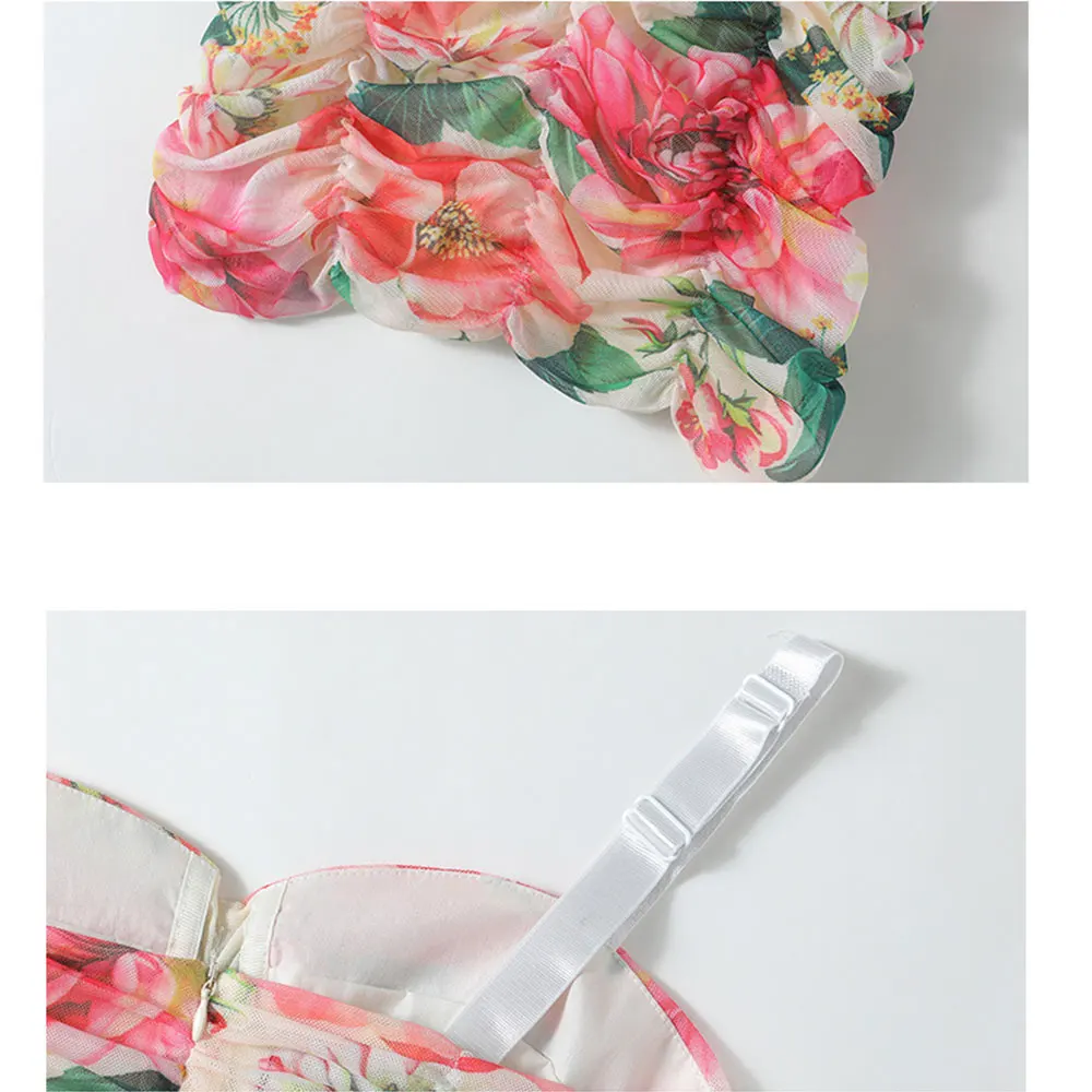 Merchall New 2021 Fashion Summer Elegant Spaghetti Strap Midi Dresses Women Floral Print Vintage Holiday Midi Vestidos M76114 
Merchall New 2021 Fashion Summer Elegant Spaghetti Strap Midi Dresses Women Floral Print Vintage Holiday Midi Vestidos M76114