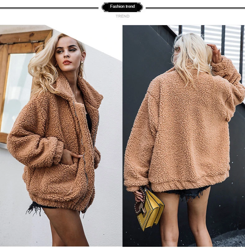 2020 Winter Imitation Fur Lambs Wool Coat Women Autumn And Winter Europe And The United States Plush Casual Particle Velvet Coat
2020 Winter Imitation Fur Lambs Wool Coat Women Autumn And Winter Europe And The United States Plush Casual Particle Velvet Coat