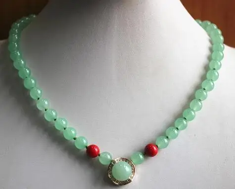 wholesale factory price simple style design 8mm green and red Jade necklace 14 mm pendant fashion jewelry
wholesale factory price simple style design 8mm green and red Jade necklace 14 mm pendant fashion jewelry