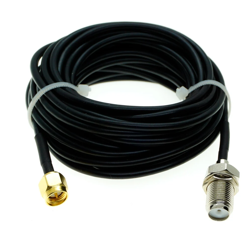 F Female Bulkhead to SMA MALE Plug Coax Pigtail Jumper RF RG174 Cable
F Female Bulkhead to SMA MALE Plug Coax Pigtail Jumper RF RG174 Cable