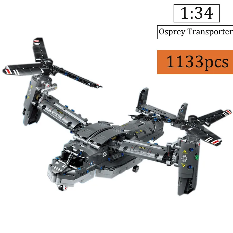 Новинка 1:34 Военная серия Osprey модель самолета строительные блоки сборные игрушки строительные блоки подарок на день рождения для детей
Новинка 1:34 Военная серия Osprey модель самолета строительные блоки сборные игрушки строительные блоки подарок на день рождения для детей