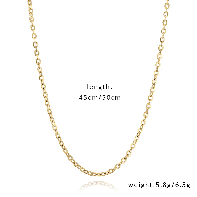 Titanium Steel Women's Niche Design Sense Hip-hop 18K Gold Plated Clavicle Cuban Link Chain
Titanium Steel Women's Niche Design Sense Hip-hop 18K Gold Plated Clavicle Cuban Link Chain