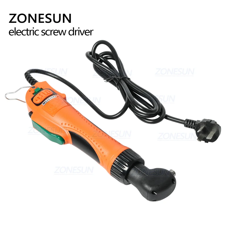 Высокомощная электрическая отвертка ZONESUN с прямым углом ручной инструмент