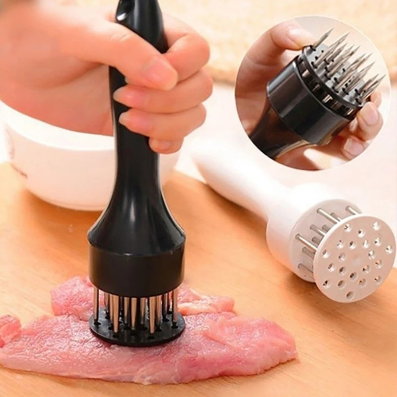 Meat Tenderizer Ultra Sharp Needle Stainless Steel Blades Kitchen Tool for Steak Pork Beef Fish Tenderness Cookware
Meat Tenderizer Ultra Sharp Needle Stainless Steel Blades Kitchen Tool for Steak Pork Beef Fish Tenderness Cookware