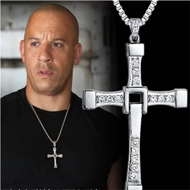 Форсаж 8 ожерелье кристалл для религиозных обрядов крест кулон Доминик Торетто