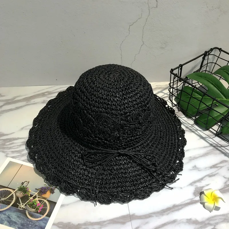 Hot Sale Summer Sun Hats For Women Large Brim With Bow Beach Hat Cap Ladies Sun Hat UV Protect Feminino Foldable AD393
Hot Sale Summer Sun Hats For Women Large Brim With Bow Beach Hat Cap Ladies Sun Hat UV Protect Feminino Foldable AD393