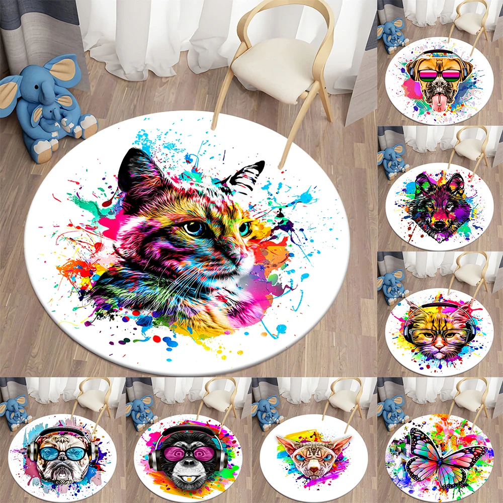 Colorful Animal Round Carpet for Living Room Rugs Kids Carpet Soft Non-slip Floor Mat for Children Bedroom Carpet Home Decor
Colorful Animal Round Carpet for Living Room Rugs Kids Carpet Soft Non-slip Floor Mat for Children Bedroom Carpet Home Decor