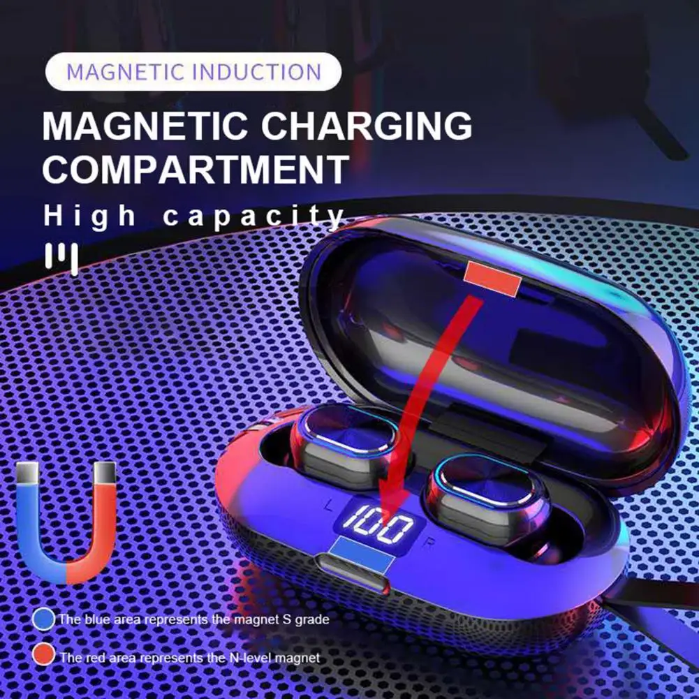 Wireless Earbuds Bluetooth 5.0 Electroplate TWS In-Ear IPX7 Waterproof Earphones with Mic for Sports
Wireless Earbuds Bluetooth 5.0 Electroplate TWS In-Ear IPX7 Waterproof Earphones with Mic for Sports