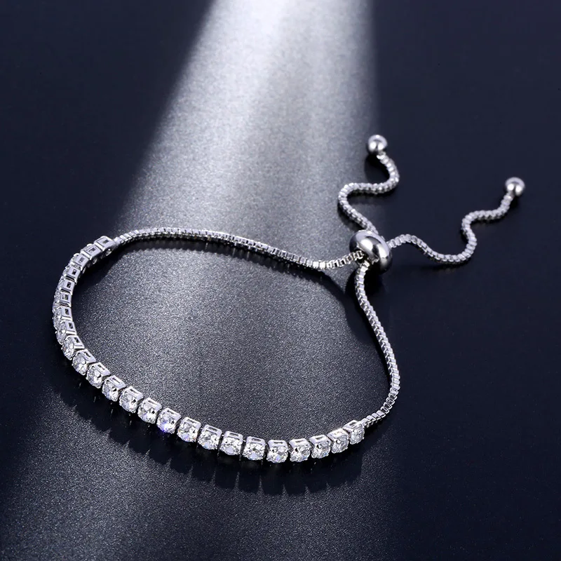 Silver Color Pulseira Feminina Adjustable Charm Crystal Bracelets & Bangles For Women Fashion Pulseras Mujer Moda 2018
Silver Color Pulseira Feminina Adjustable Charm Crystal Bracelets & Bangles For Women Fashion Pulseras Mujer Moda 2018
