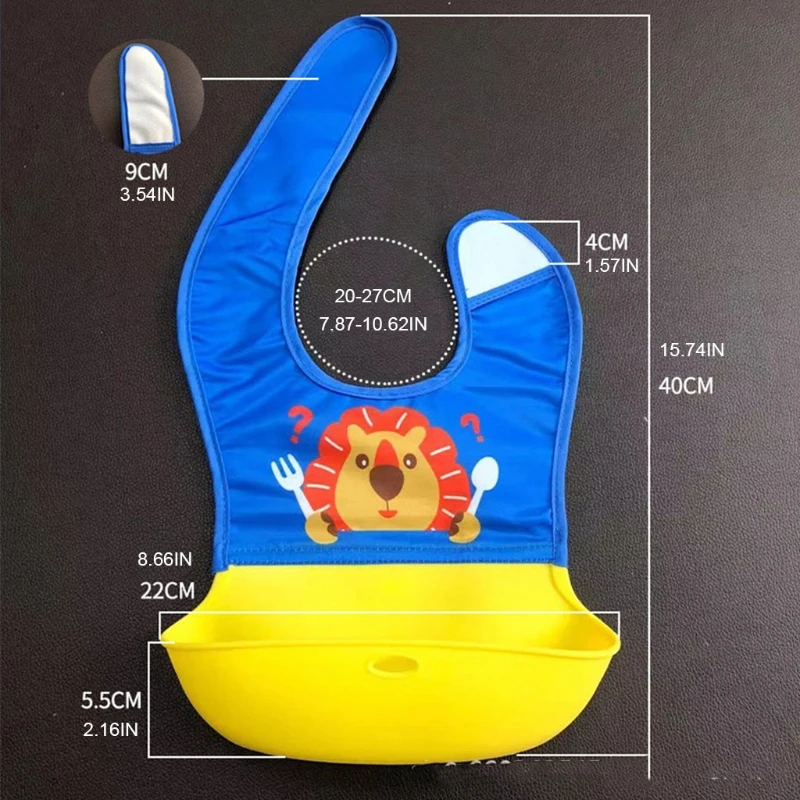 Baby Cartoon Waterproof Bib Food Grade Silicone Newborn Feeding Food Catcher with Pocket Adjustable Apron Tableware K1KC
Baby Cartoon Waterproof Bib Food Grade Silicone Newborn Feeding Food Catcher with Pocket Adjustable Apron Tableware K1KC