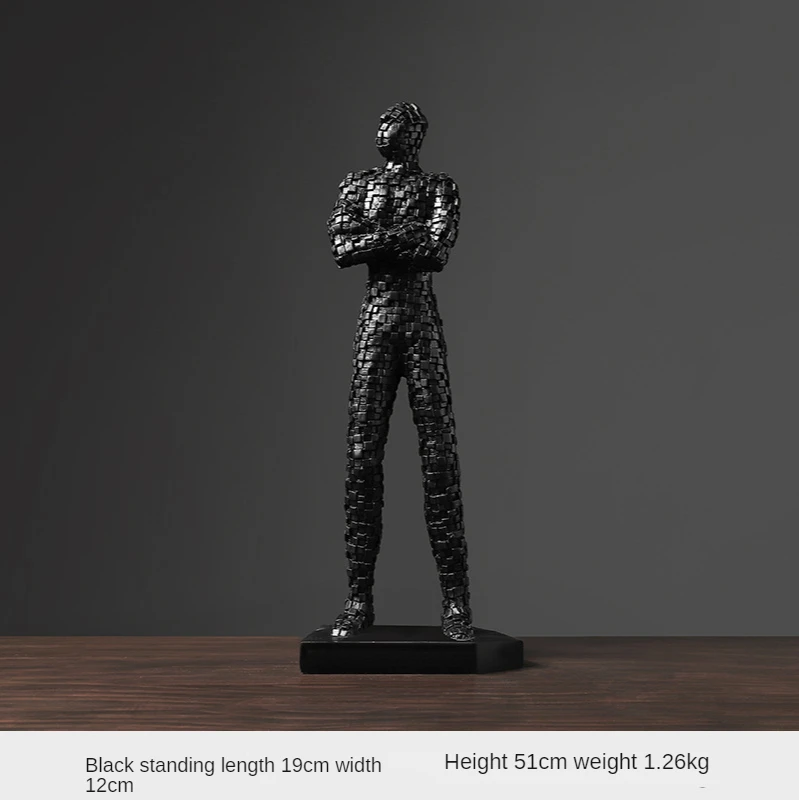 Simple creative mosaic figure art ornaments modern home living room TV cabinet desktop decoration
Simple creative mosaic figure art ornaments modern home living room TV cabinet desktop decoration