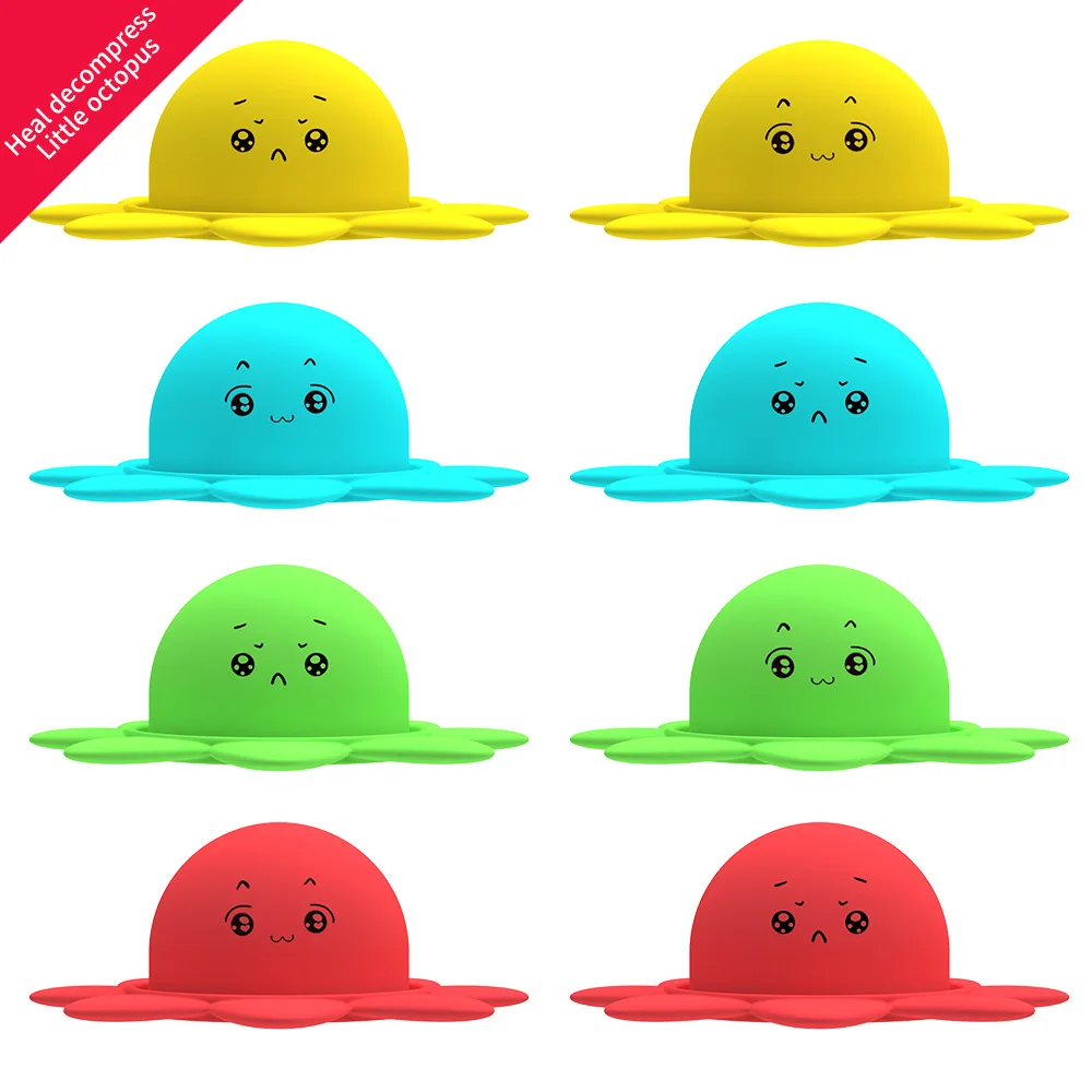 Popular Push Bubble Flip Octopus Expression Gadget Double-sided Silicone Stress Relief Educational Toys Free Shipping Fast
Popular Push Bubble Flip Octopus Expression Gadget Double-sided Silicone Stress Relief Educational Toys Free Shipping Fast