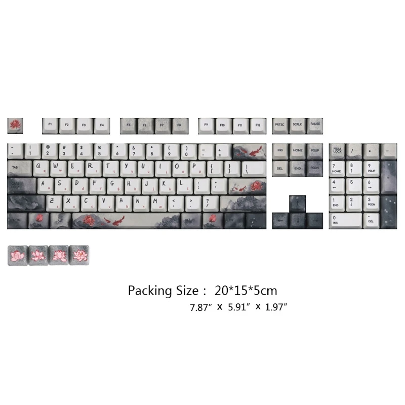 108 Keys 5 Sides Dye-Sublimation OEM PBT Keycaps Lucky Koi Nobori Carp Mechanical Keyboard Keycaps Cap
108 Keys 5 Sides Dye-Sublimation OEM PBT Keycaps Lucky Koi Nobori Carp Mechanical Keyboard Keycaps Cap