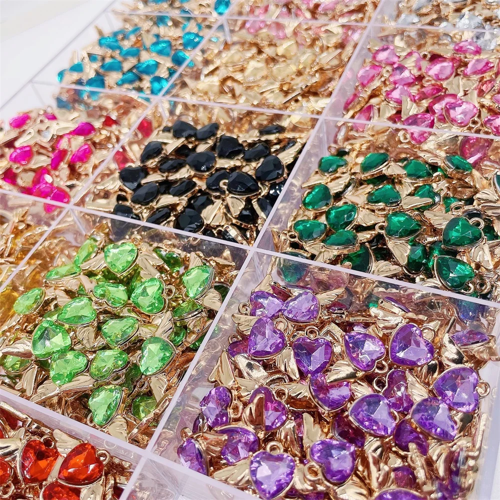 20Pcs Bling Angel Wings Love Gold Charm Fashion Bracelet Earrings Necklace DIY Jewelry Making Supplies Colorful Alloy Pendant 
20Pcs Bling Angel Wings Love Gold Charm Fashion Bracelet Earrings Necklace DIY Jewelry Making Supplies Colorful Alloy Pendant