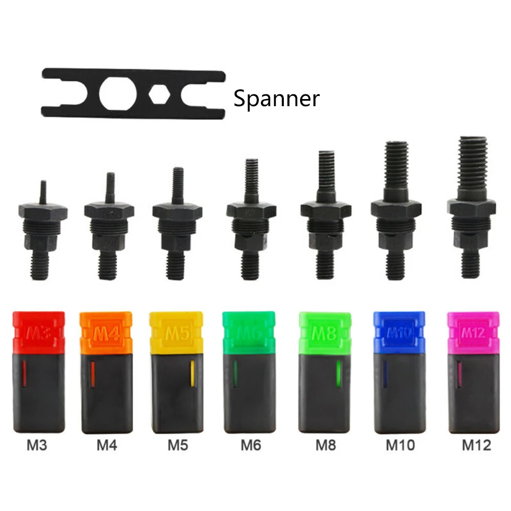 RIVET NUT TOOL Hand Blind Riveter, Riveting Tools 7pcs Mandrel M3 - M12 Kit For Inserting Threaded Nut Rivet With 7pcs Mandrels
RIVET NUT TOOL Hand Blind Riveter, Riveting Tools 7pcs Mandrel M3 - M12 Kit For Inserting Threaded Nut Rivet With 7pcs Mandrels