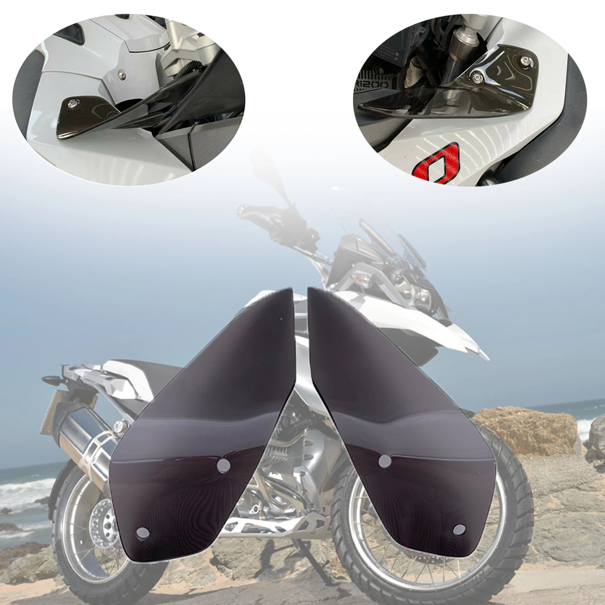 REALZION Motorcycle Windshield Windscreen Wind Side Deflector Handshield For BMW R1200 GS R 1200GS R1200gs ADV 2013 2014-2017
REALZION Motorcycle Windshield Windscreen Wind Side Deflector Handshield For BMW R1200 GS R 1200GS R1200gs ADV 2013 2014-2017