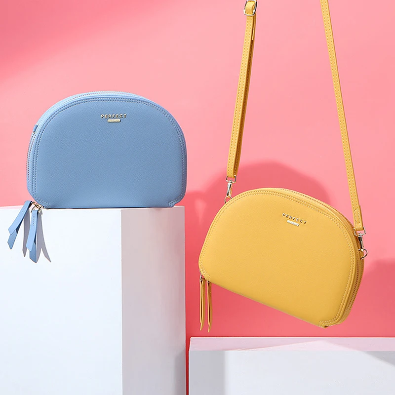 Ladies Crossbody Bag Fashion Semicircle Saddle Bags Solid Color All-Match Convenient Shoulder Bags For Female Handbags Designer
Ladies Crossbody Bag Fashion Semicircle Saddle Bags Solid Color All-Match Convenient Shoulder Bags For Female Handbags Designer