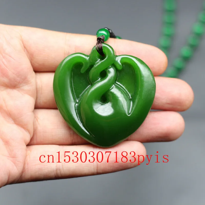 Heart Green Jade Pendant Necklace Bead Chinese Hand-Carved Natural Charm Jadeite Jwewelry Fashion Amulet for Women Lucky Gifts
Heart Green Jade Pendant Necklace Bead Chinese Hand-Carved Natural Charm Jadeite Jwewelry Fashion Amulet for Women Lucky Gifts