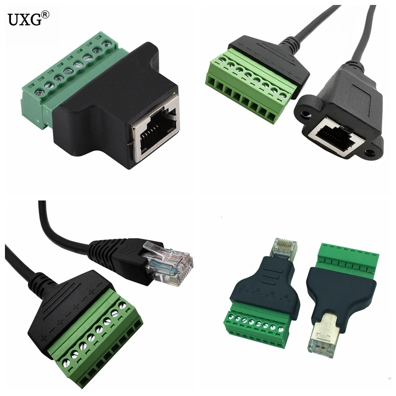 Хорошее качество RJ45 Ethernet мужского и женского пола для 8-контактного Винтовые